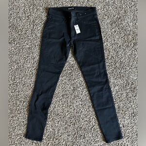 NWT Express black stretchy skinny jeans